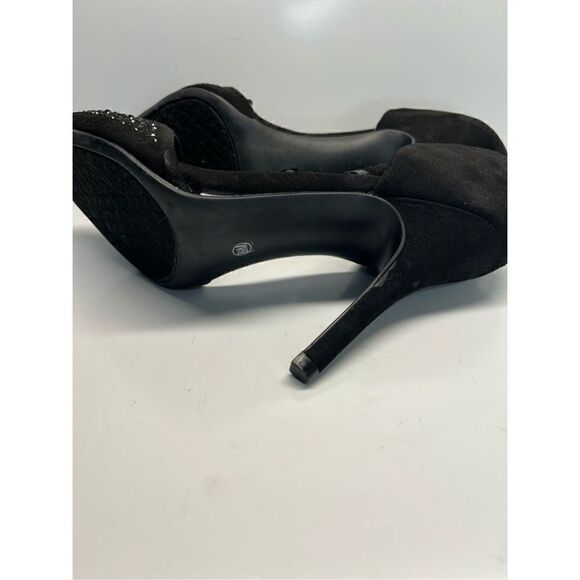 Chinese Laundry Pumps Stiletto Size 8.5 Black Pointy Toes Suede Gorgeous - Picture 6 of 11
